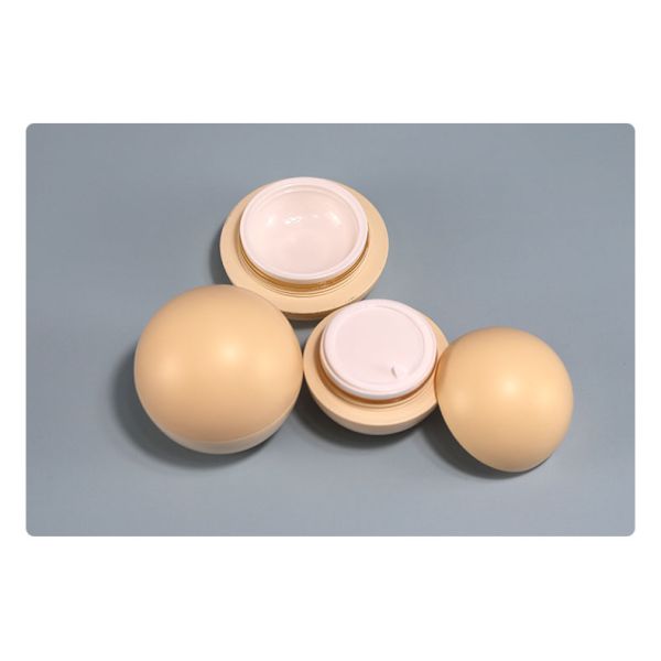 50g Egg Shaped Plastic Baby Cream Container for Skincare Products ABS Material