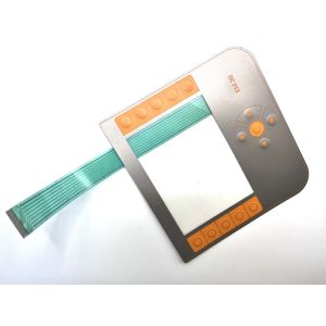 LED Backlight Screen Printing Rubber Membrane Keyboard With Transparent Window