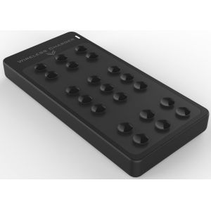 10,000mAh wireless charging power bank with adhesive foot, stick to the phones