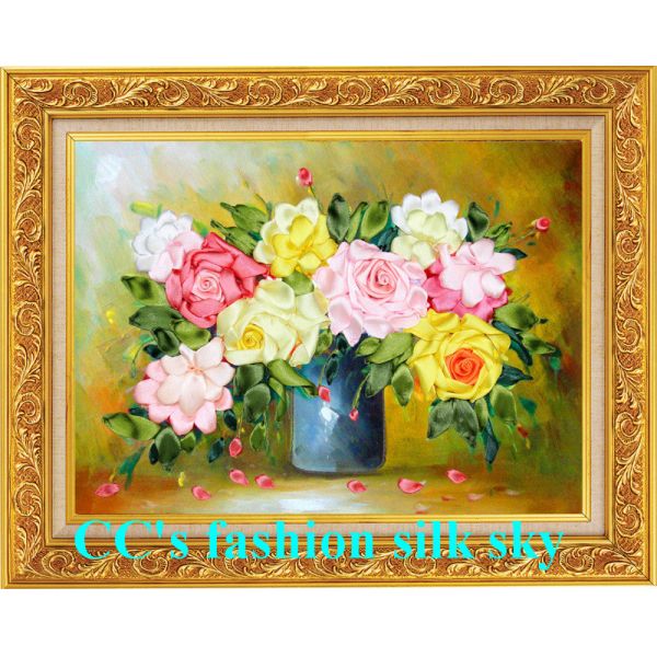 2014 new style,silk embroidery,Needlework,DIY DMC Cross stitch,Sets For