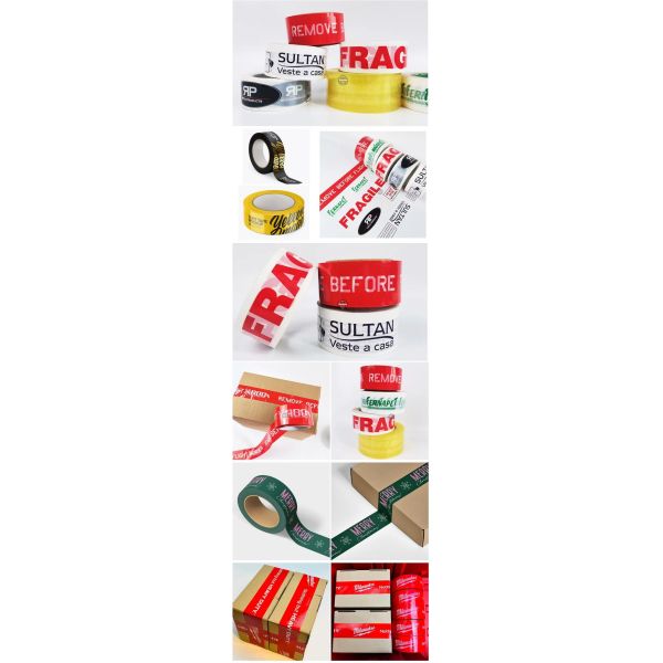 Custom Logo Printed Packaging Packing Customized Kraft Paper Custom Packing Tape With Logo Printing 4Cm 4713