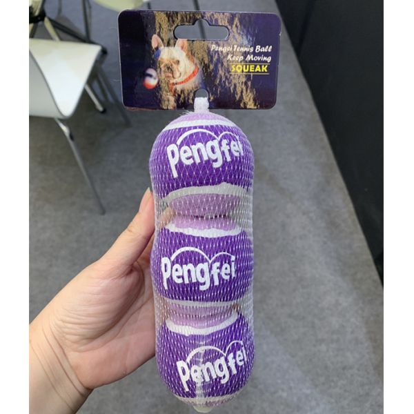 Squeaky Tennis Balls for Large or Small Dogs and Puppies - Dog Training Toys for Positive Reinforcement