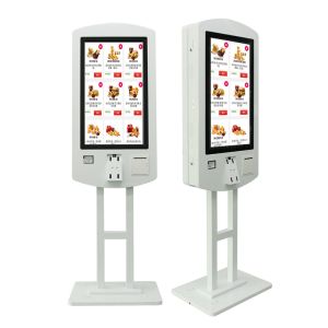 Double Sided Self-Service Payment Terminal Kiosk With QR Scanner POS Brackets
