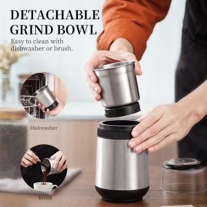 Removable 2 Cups Coffee Maker 200W Multi Function Adjustable Electric Bean