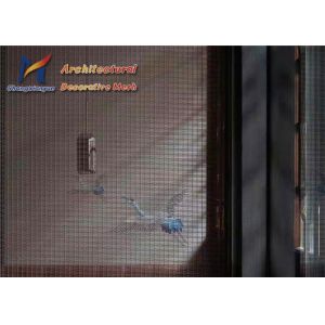 10m Crimped Metal Woven Wire Mesh Panels Tearoom Dividers