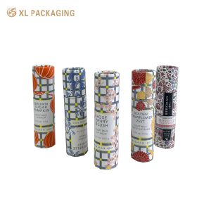 Biodegradable Customized Printed Paper Packaging Tubes Kraft Cardboard Oil Proof