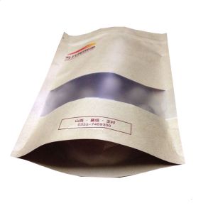 Matte Finishing Kraft Paper Pumpkin Seeds Packaging Bag With k And Window