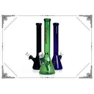 China Full Colorful Glass Beaker Bong Heady Glass Smoking Water Pipe Ice Bongs Hookah 13.5'' on sale