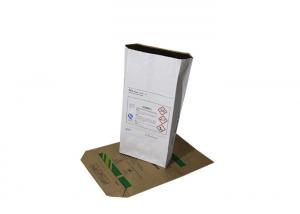 China Heat Seal / Self Adhesive Industrial Paper Bags 7 Printing Colors Multiwall Sacks on sale