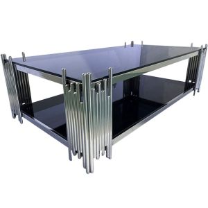 Wholesale Premium Quality Coffee table Modern Luxurious Mirrored Marble Table
