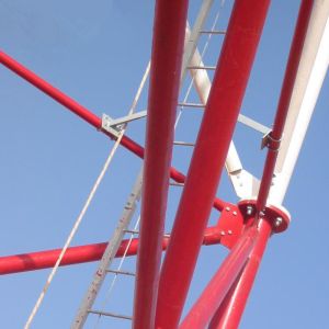 Self Supported Tubular Steel Lattice 5G Cellular Communication Tower