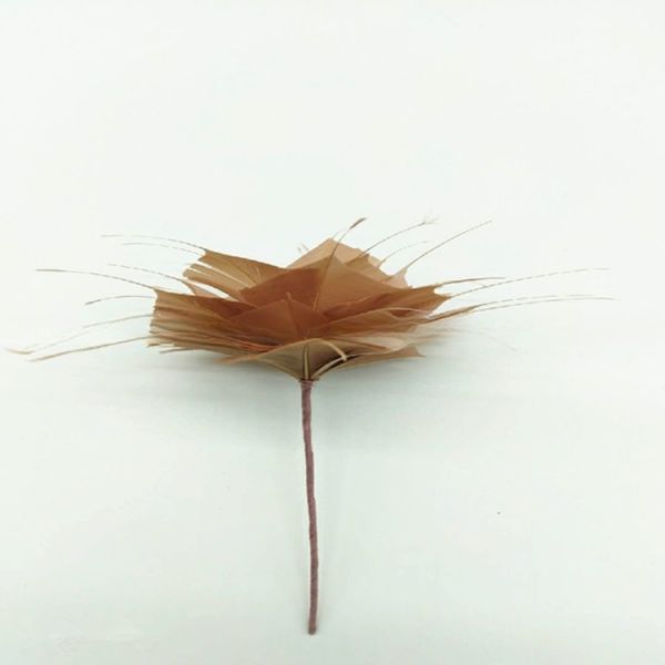 Dyed Pattern Goose Feather Flower Mount Essential Millinery Supplies for Crafting