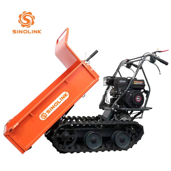 Ce Certified Gasoline Engine Rubber Caterpillar Dump Truck 300kg Loading