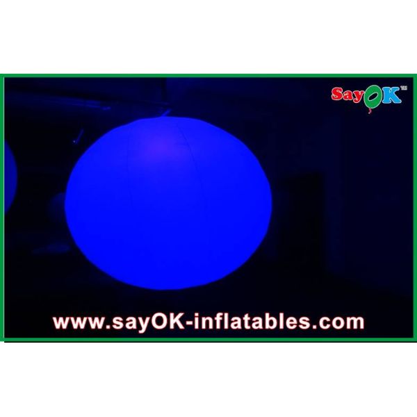 Rental Business Outdoor Inflatable Decorations , Rounded Ball Inflatable Led Light