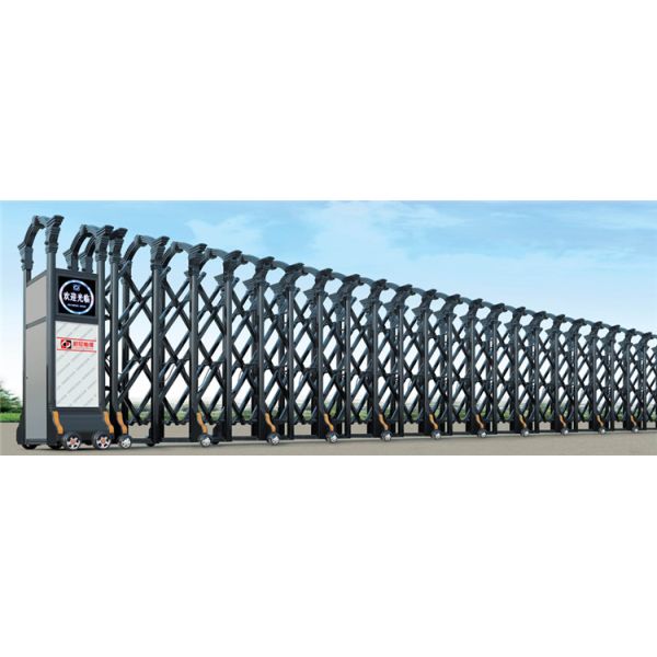 Stainless Steel Bending Shape Retractable Driveway Gate Electric Automatic Door