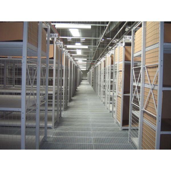 Power Coating Finishing Multi Tier Mezzanine Rack with Q235B Raw Material