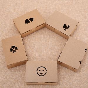 Oil Proof 350gsm kraft paper Salad Packaging Boxes CMYK printing