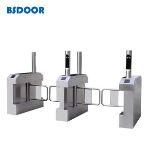 Wide Lane Fast Pass Pedestrian Swing Access Control Turnstile