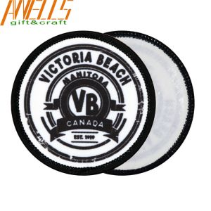 Polyester Dye Sublimation Patch Silk Printed Embroidered Back Patch
