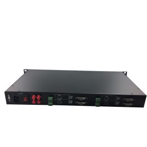 4channel ROHS DVI To Fiber Converter DVI Transmitter & Receiver With 4ch Reverse