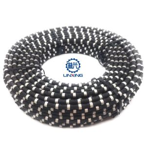 11.5mm Rubber Spring Diamond Wire Saw for Quarrying Mining Marble Cutting