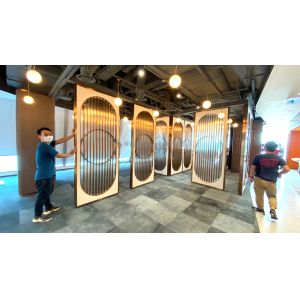 Drywall Installation Method Wall Partition Panel with Demountable Design