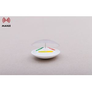 White / Black Rf Security Tags , Wear Resistant Mini Hard Tag With Ink