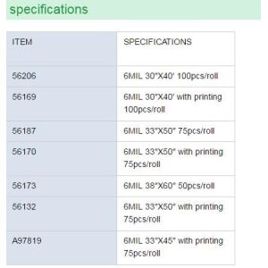 Asbestos Trash Bags, Extra Large Heavy Duty Clear Asbestos Garbage Removal