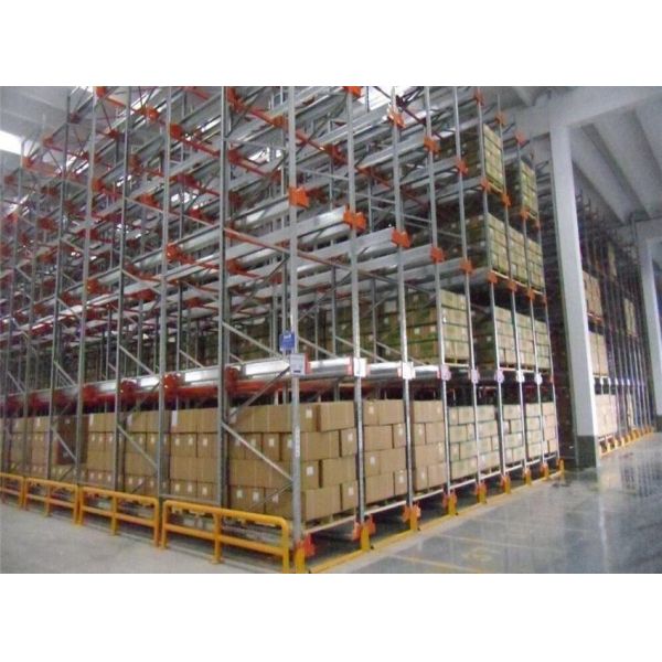 Large Loading Capacity Radio Shuttle Pallet Racking , Shuttle Racking System