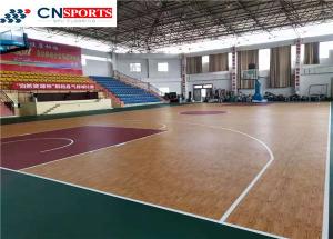 China RoHS Cork Synthetic Basketball Court Flooring Wood Grain on sale