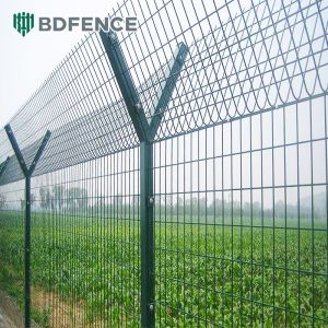 Airport Prison Security Fence Barbed Wire Mesh Welded Wire Customizable