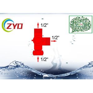 1/2MX3/4MX3/4M Brass Chrome Plated Three Way Square t Shower System Faucet Water