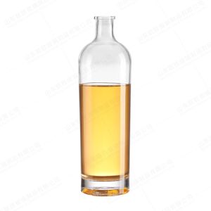 Clear 500ml 700ml 750ml 1000ml Liquor Glass Bottle with Acceptable Customer's