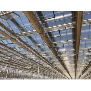 Section Width 3-6m Multi Span Greenhouse Hot Galvanized Steel Frame For