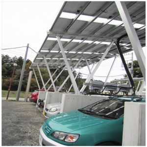 Solar Pv Carport Structures Silver Color Corrosion Resistance With Robust