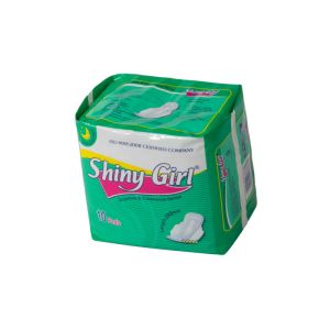 White Breathable Rectangular Soft Sanitary Napkin With Adhesive