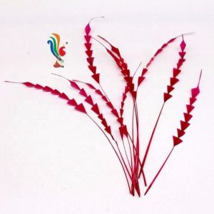 Dyed Stripped Rooster Coque Feathers with Fast Shipping via DHL UPS FEDEX EMS