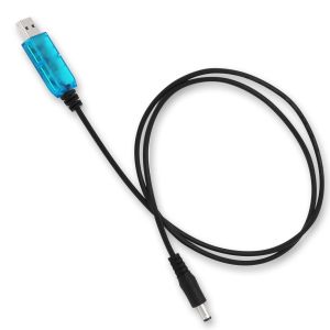 USB to 12V Step-Up Power Cable with Transparent Shell