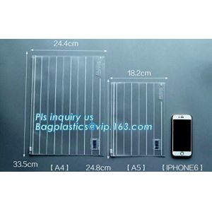 Frosted surface easy to seal zipper file bag, stationary holder pack,transparent