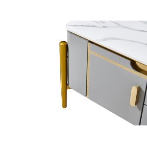 Light Luxury Rock Slab TV Unit And Coffee Table