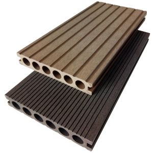 Grooves Round Hole 140mm 25mm Hollow Wpc Floor