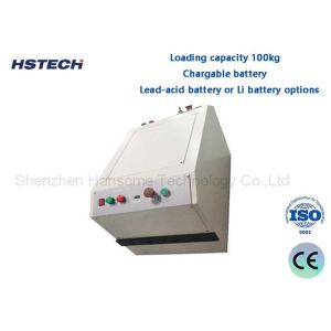 Loading Capacity 100kg Chargable Battery Automatic Guided Vehicles With Transfer