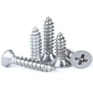 Titanium Alloy G2 G5 Anodized Cross Recessed CSK Head Wood Screws DIN7997