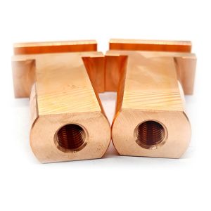 Custom Precision CNC Machined Copper Terminal Block – High Conductivity Copper
