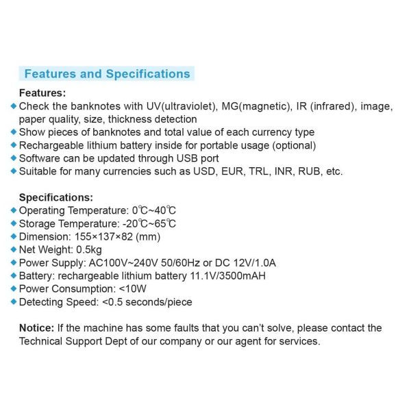 Kobotech N20 Multi-currencies detector Fake Note Counterfeit Bill Money Cash Currency(ECB test passed)