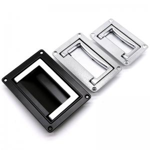 China Industrial Zinc Alloy Tool Box Chest Handles Black Spray Coating on sale