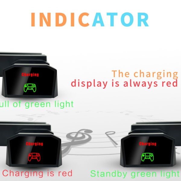 Excellent Quality ABS Dual Charging Vertical Electric Cooler Products Controller for PS5