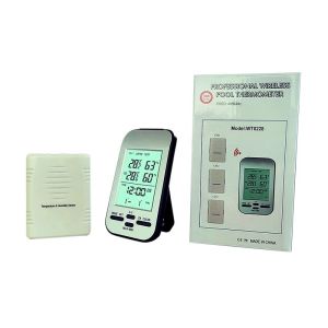 Indoor Outdoor Wireless Weather Station With Home Clock And Customized ODM