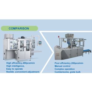 Automatic Pouch Capsule Packaging Machine PVA Water Soluble Film Washing