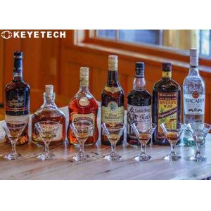 Rum Empty Bottle AI Algorithm Sorting Cap Inspection System